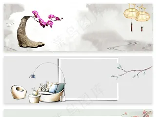 中国风年货节背景素材