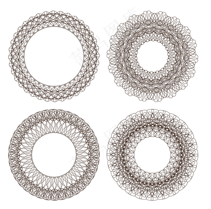 精美防伪花纹矢量图2eps,ai矢量模版下载