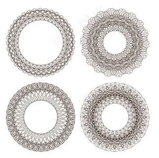 精美防伪花纹矢量图2 精美防伪花纹矢量图2