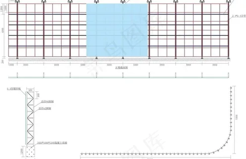 马路广告牌施工图图片