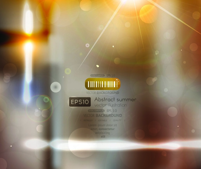 炫光光斑朦胧背景矢量素材