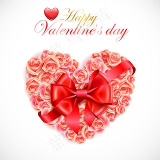 矢量素材情人节浪漫心型礼品盒