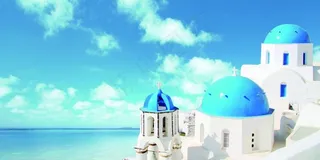 婚礼背景圣托尼亚风