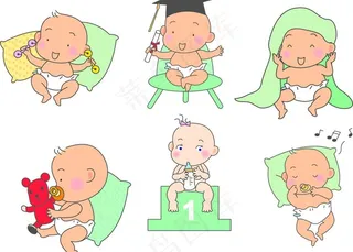 顽皮宝宝 睡觉图片