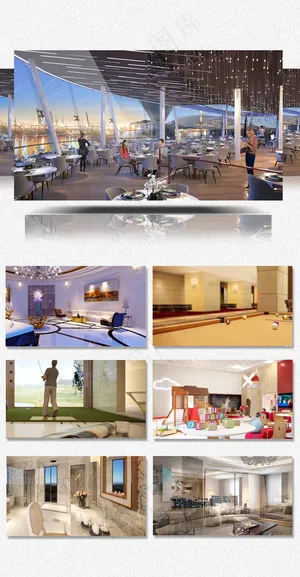 三维动画旅游度假商务酒店视频素材