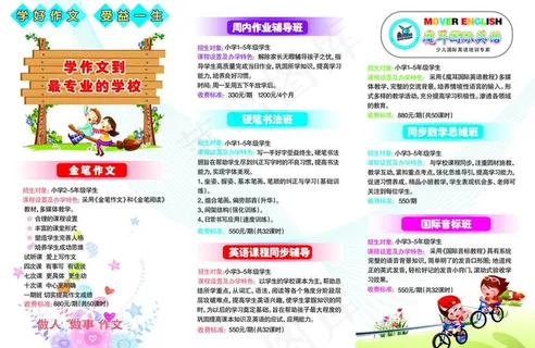 儿童宣传三折页图片