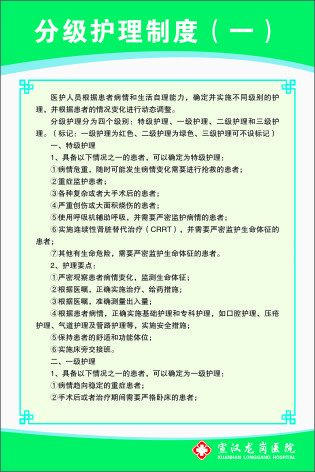 分级护理制度（一）cdr矢量模版下载