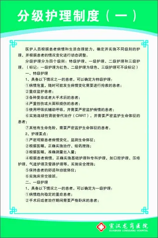 分级护理制度（一）cdr矢量模版下载