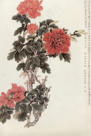 花开富贵牡丹图