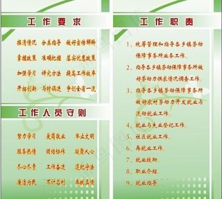 劳动局工作要求图片