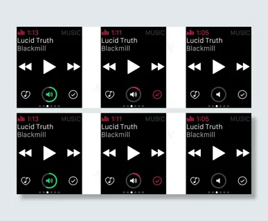 播放手表操作系统2移动手机APP界面UI