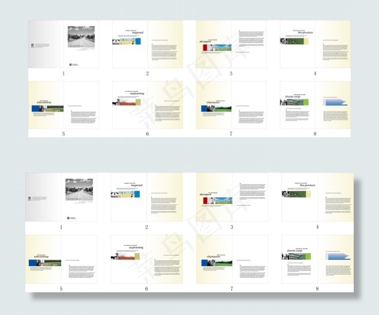 欧式简约商务画册