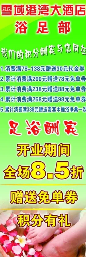 足浴酬宾x展架图片