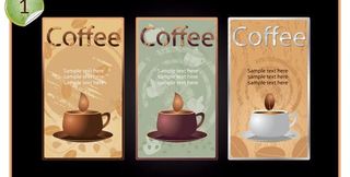 咖啡厅菜单矢量素材图片