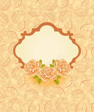 温馨玫瑰花底纹