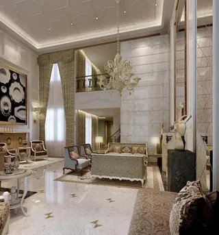 欧式客厅 复式图片