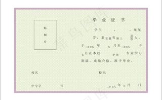 毕业证书底纹 花边背景 结业证书底...