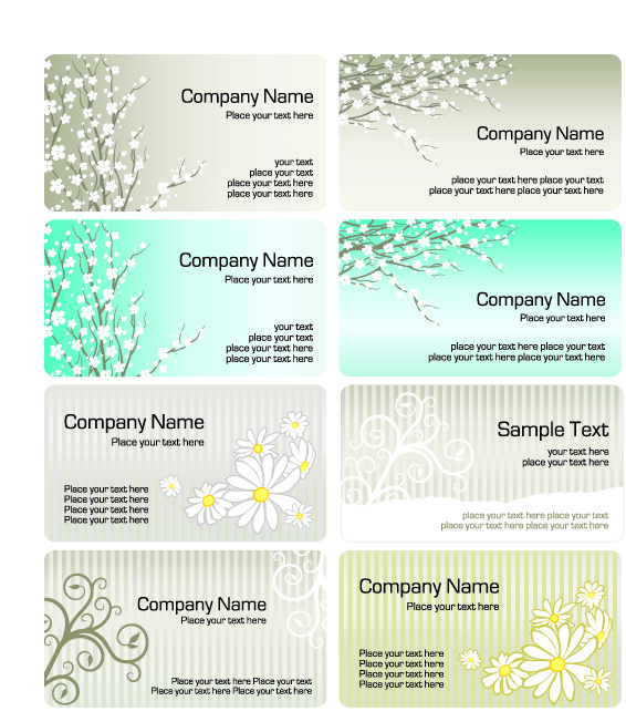 Collection of business cards templateseps,ai矢量模版下载