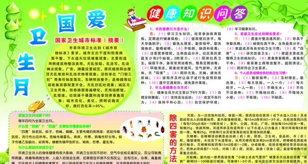 关于爱国卫生宣传展板图片 关于爱国卫生宣传展板图片