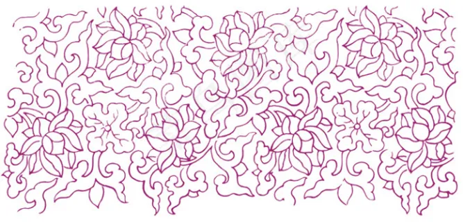 中国传统吉祥纹底牡丹纹