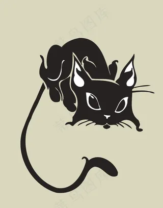 卡通动物简笔插画