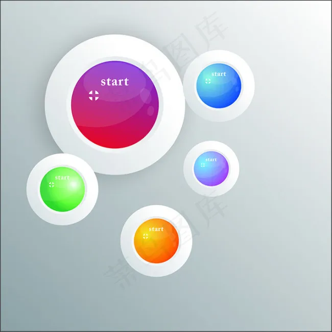 按钮 APP 彩色 矢量 炫彩 背...cdr矢量模版下载