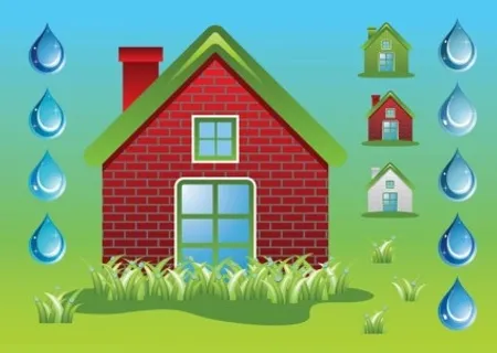 绿色生态家居向量 绿色生态家居向量