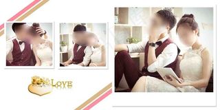 恋曲婚纱艺术相册PSD模板