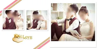 恋曲婚纱艺术相册PSD模板