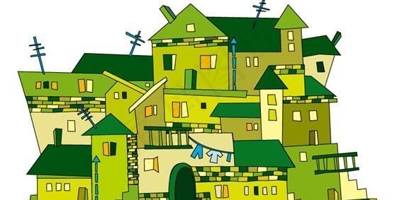 房子插图矢量素材 eps格式_01