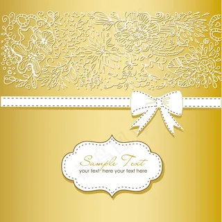 美丽的花卉背景和弓