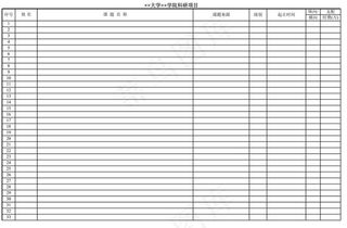 大学学院科研项目