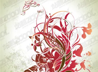 时尚动感的图案矢量素材