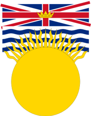 加拿大不列颠哥伦比亚省的剪贴画国旗