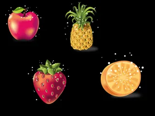 逼真的水果素材