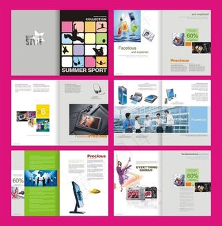 数码科技画册设计矢量素材