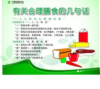 合理膳食图片