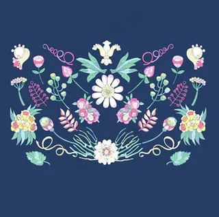 服装刺绣植物花卉