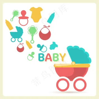 婴儿车和玩具