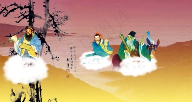 八仙贺寿图片