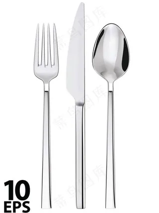 西餐餐具刀叉勺子图片