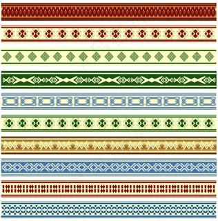 几款间隔符边框花纹图案矢量素材