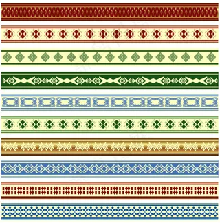 几款间隔符边框花纹图案矢量素材