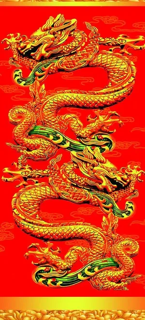 龙年包柱图片