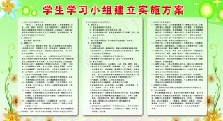 学生学习小组建立实施方案图片