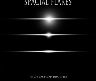 高清晰空间耀斑光PS笔刷