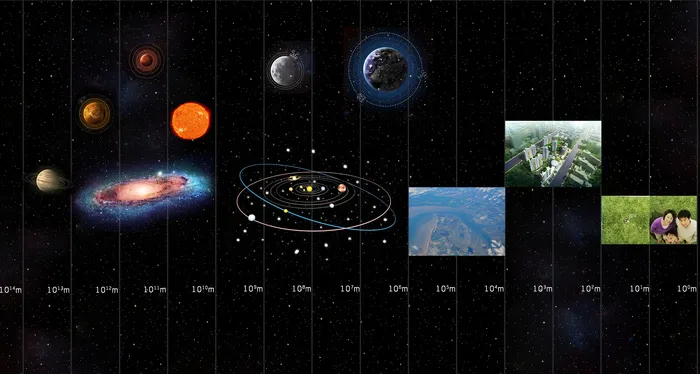 宇宙墙面图文psd模版下载