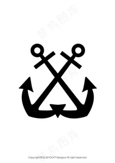 双锚矢量标志设计