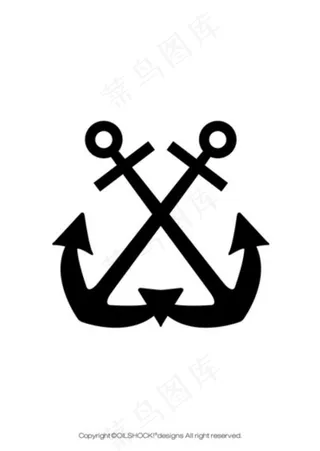 双锚矢量标志设计