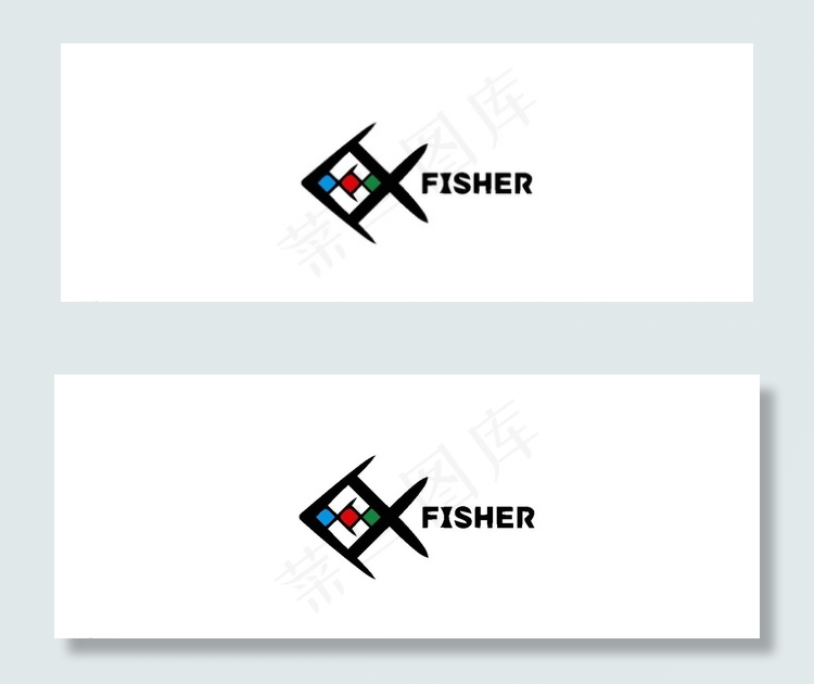 鱼logo图片ai矢量模版下载